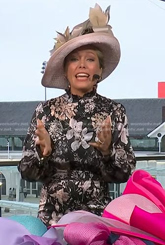 Dylan's black floral dress on Today