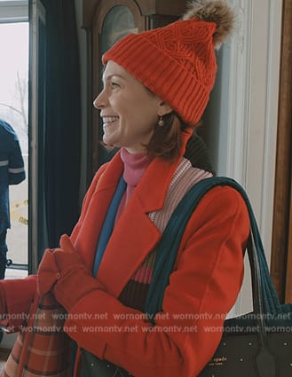 Elsbeth's red beanie on Elsbeth