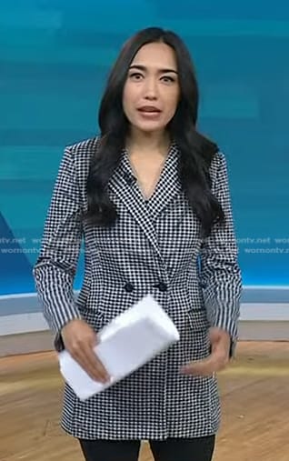 Emilie's check blazer on Today