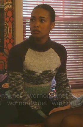 Faran's colorblock sweater on Pretty Little Liars Original Sin