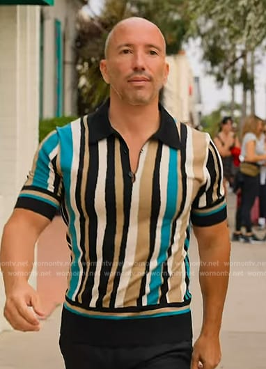 Jason's striped polo on Selling the OC