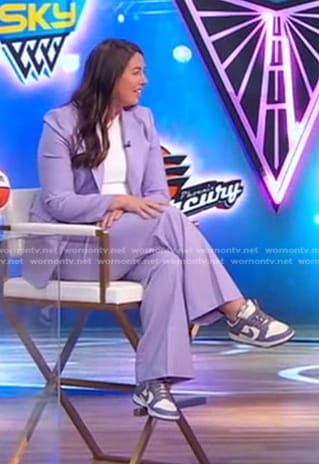 Jess Smith's lilac Nike sneakers on Good Morning America