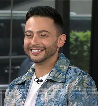 Joey Skladany's blue floral jacket on Today