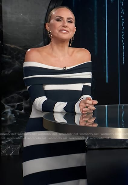 Keltie's striped dress on E! News