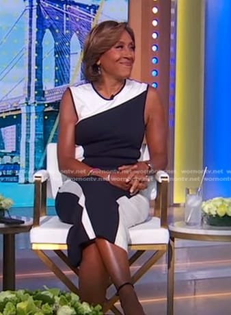 Robin's wave colorblock dress on Good Morning America