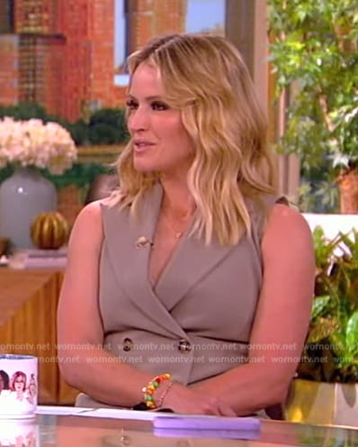 Sara's double breasted mini dress on The View
