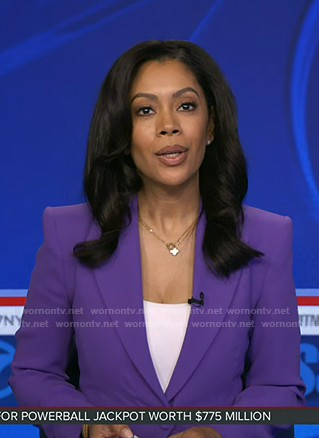 Shirleen's purple blazer on Good Morning America