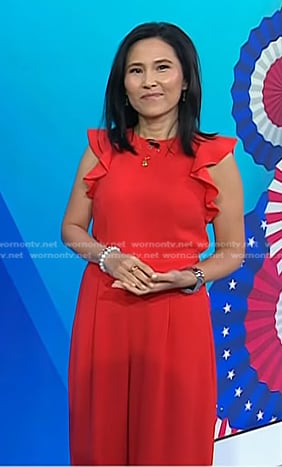 Vicky's ref ruffle jumpsuit on Today