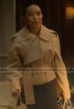Zoey's cropped trench jacket on Grown-ish