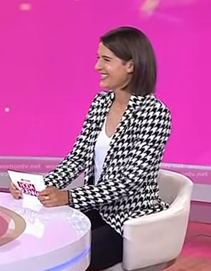 Daryn Carp's houndstooth blazer on Today