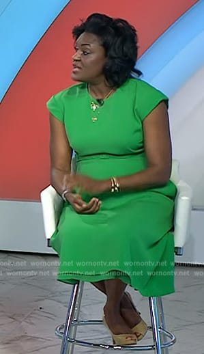 Dr Angela Lamb's green dress on Today