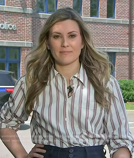 Erin's stripe blouse on NBC News Daily