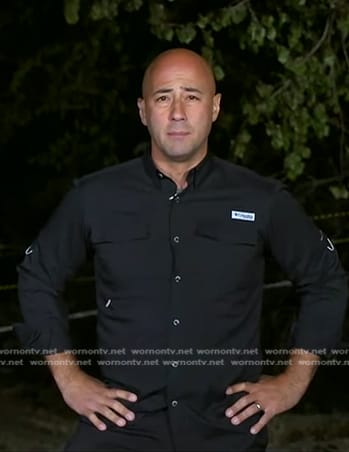 Mola Lenghi's black shirt on Good Morning America