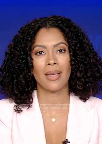 Shirleen's gold pendant necklace on Good Morning America