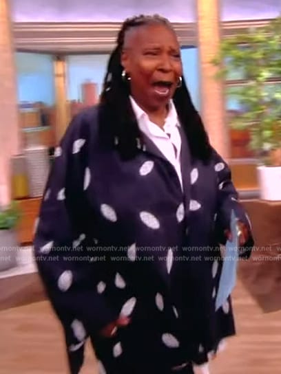 Whoopi's printed jacket on The View