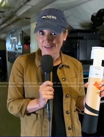Ginger's camel jacket on Good Morning America