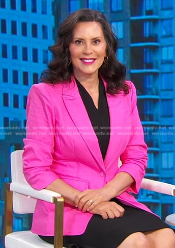 Gretchen Whitmer's pink blazer on Good Morning America