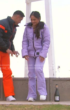 Jenn Tran's lilac jacket and Pants on The Bachelorette