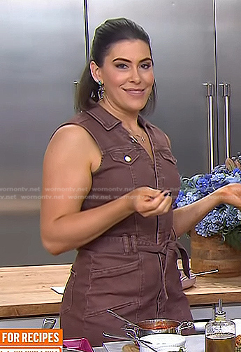 Katie Stilo's brown denim mini dress on Today