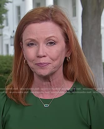 Kelly O’Donnell's emerald necklace on NBC News Daily