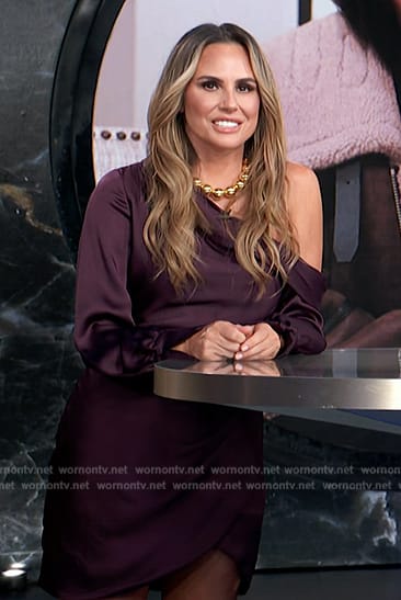 Keltie's purple one shoulder mini dress E! News