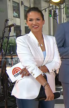 Laura's white blazer on Today