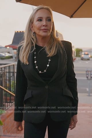 Shannon's black blazer on The Real Housewives of Orange County