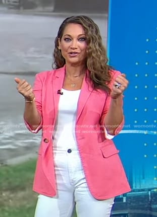 Ginger's pink blazer on Good Morning America