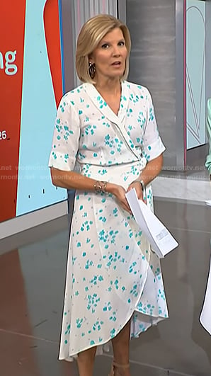 Kate's white floral wrap dress on NBC News Daily
