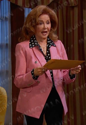 Maggie's pink double breasted blazer on Days of our Lives