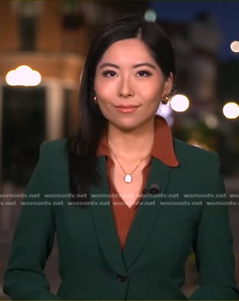 Selina Wang's green blazer on Good Morning America