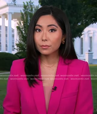 Selina Wang's pink blazer on Good Morning America