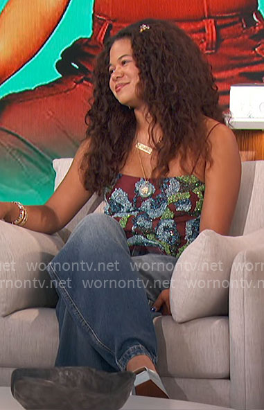 Maile Masako Brady's embellished cami on The Talk