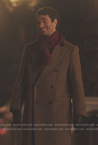 Marcello's trench coat on Emily in Paris