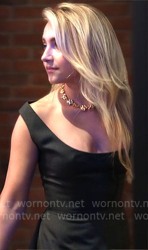 Savannah's black mini dress on Owning Manhattan