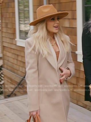 Tamra's suede coat on The Real Housewives of Orange County