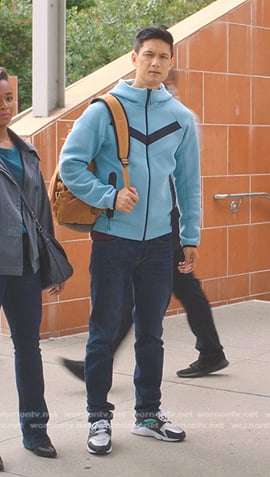 Blue's colorblock sneakers on Greys Anatomy