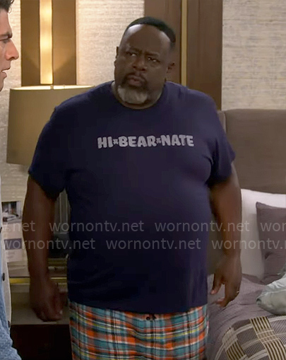 Calvin's Hi Bear Nate t-shirt on Poppas House