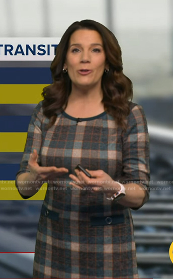 Heather's plaid dress on Good Morning America