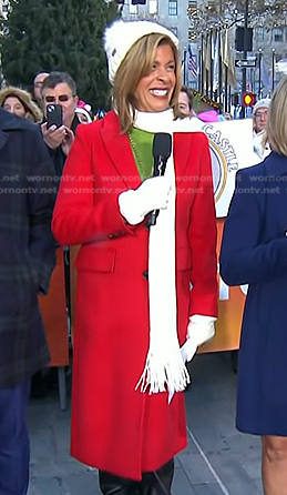 Hoda's red coat on Today