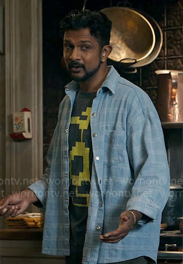 Jay's Atari dragon t-shirt on Ghosts