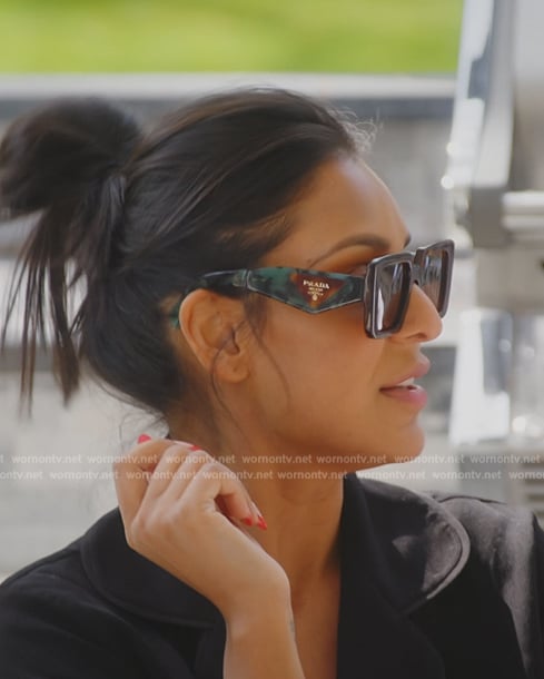 Jessel's square sunglasses on The Real Housewives of New York City