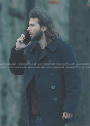 John Hunter's navy peacoat on American Horror Stories