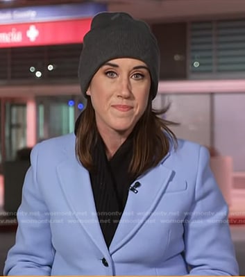 Maggie's blue wool coat on Today