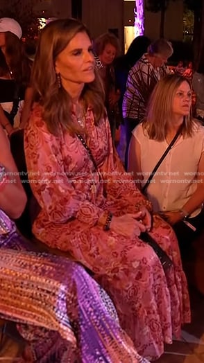 Maria's pink floral maxi dress on Today