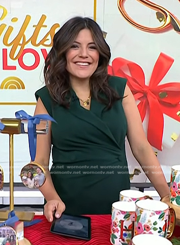Adrianna's green sleeveless blazer dress on Today