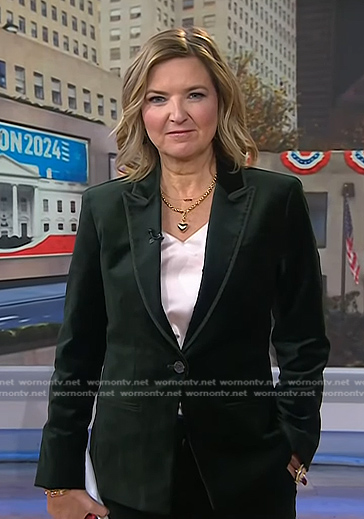 Christine's green velvet blazer on Today