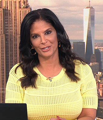 Darlene's yellow short sleeve knit dress on Today