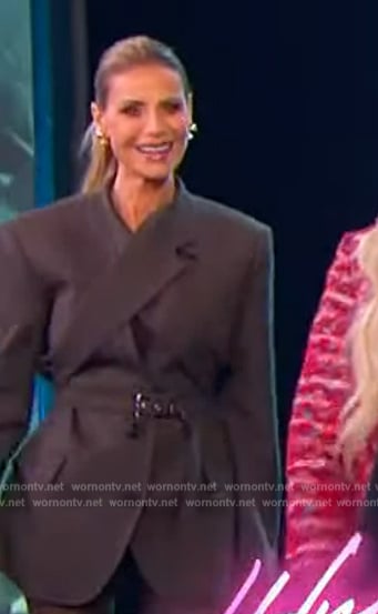 Dorit Kemsley's cross blazer on The Jennifer Hudson Show