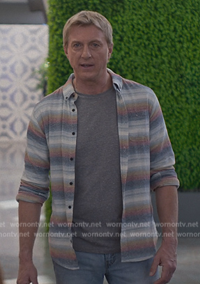 Johnny's striped shirt on Cobra Kai